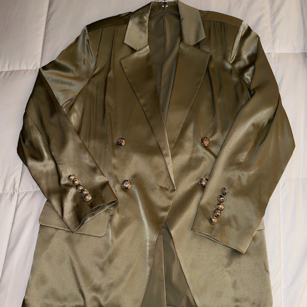 Retrofete Satin Blazer